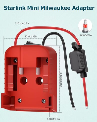 Starlink Mini DC Power Cable Adapter 2 Pack Female DC to USB C Male for Starlink Mini 20V Input Type C to DC 5.5 x 2.1mm Converter for Starlink Mini Power Cord Work with 100W PD Source (No Cable) in Saudi Arabia