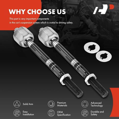 A-Premium 2 x Front Inner Tie Rod Ends, Compatible with Audi A4 (Quattro) 09-16, A4 allroad 13-16, A5 10-14, A5 Quattro 08-17, A8 Quattro 11-17, TT 08-09, TT Quattro, allroad, Q5, RS5, S4, S5, S8 in Saudi Arabia