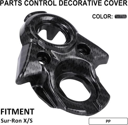 JFG RACING Sur Ron Ignition Switch Cover Carbon Fiber Pattern Sur Ron Starter Switch Cover Ignition Key Lock Cylinder Cover for Sur Ron S/X Segway X160/X260 Electric Dirt Bike in Saudi Arabia