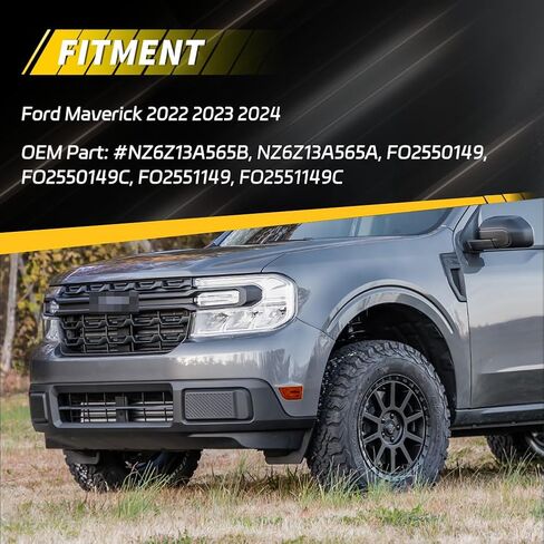 مصابيح العلامة الجانبية الأمامية مصابيح الإسكان متوافق مع FO-RD Maverick 2022-2025 ، [DOT Certified] غطاء ضوء علامة الإشارة [لا مصابيح] ، استبدل OEM #FO2550149 ، 2 PCS ، Clear Lens in Kuwait