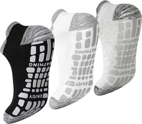 Elutong Pilates Grip Socks for Men Non Slip Grippy Sock for Yoga Pilate Barre Fitness Hospital in Kuwait