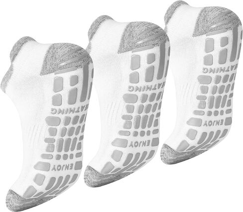 Elutong Pilates Grip Socks for Men Non Slip Grippy Sock for Yoga Pilate Barre Fitness Hospital in Kuwait