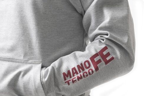 LA VINOTINTO Hoodie, Diapo Logo, Mano Tengo Fe Logo, Striped, Red in Saudi Arabia