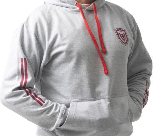 LA VINOTINTO Hoodie, Diapo Logo, Mano Tengo Fe Logo, Striped, Red in Saudi Arabia