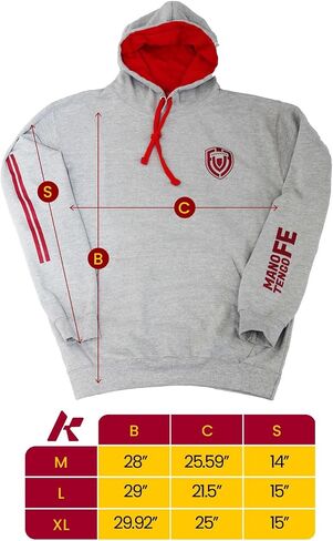 LA VINOTINTO Hoodie, Diapo Logo, Mano Tengo Fe Logo, Striped, Red in Saudi Arabia