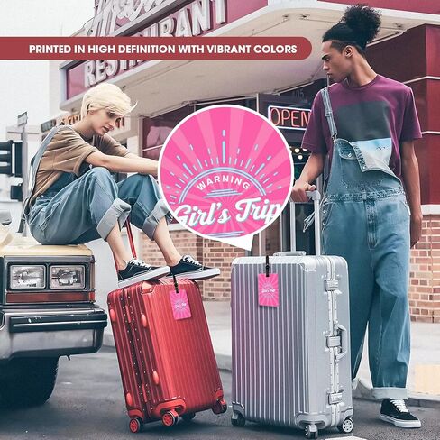 2 Pcs Musician Luggage Tags – Stylish PU Leather Bag Identifier – Durable, Fun Travel Accessories for Suitcases, Backpacks, & Bags – Perfect for Travelers, Music Lovers, & Pop Culture Fans in Saudi Arabia