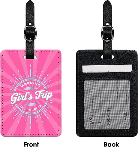 2 Pcs Musician Luggage Tags – Stylish PU Leather Bag Identifier – Durable, Fun Travel Accessories for Suitcases, Backpacks, & Bags – Perfect for Travelers, Music Lovers, & Pop Culture Fans in Saudi Arabia