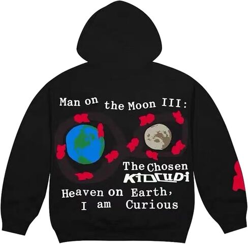 Chainsaw Man Men's On The Moon Hoodies Acid Wash Oversized Hoodie Graphic Print Hooded Vintage Sweatshirt in Kuwait