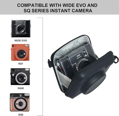 أدوات الملحقات لـ Fujifilm Instax Wide Evo 2-in-1 Camera وطابعة أفلام فورية ، بما في ذلك Evo Clear Case الواسعة ، وغطاء العدسة ، ووقاية الشاشة وفيلما Len ، وألبوم واسع (بدون كاميرا) in Kuwait