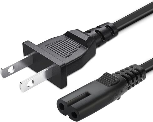 للحصول على TCL TV Power Cord Roku 65 بوصة ذكي Power Power Cord 2 Prong Power Cable لـ TCL ROKU LED SMART TV 24 "32" 40 "42" 43 " in Kuwait