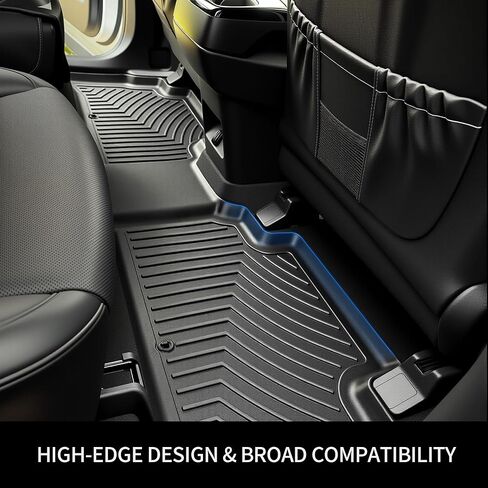 OEDRO Floor Mats Full Mat Set Fit for Kia Telluride 2020-2025, Custom Fit TPE All Weather Floor Liners for Kia Telluride EX SX Accessories, Odorless Anti-Slip Back Seat Protector Full Mat Set in Saudi Arabia