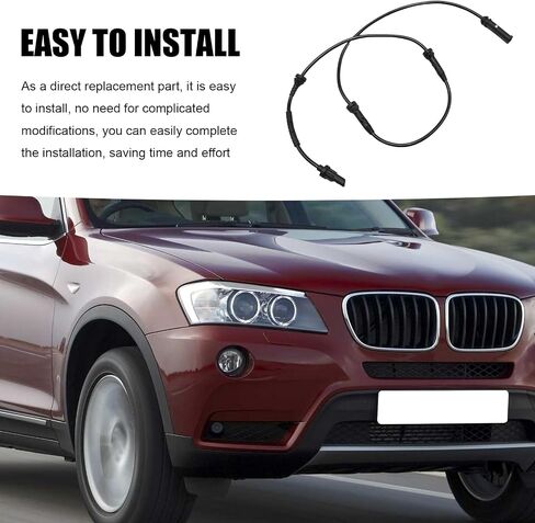 2 Pcs 34526869292 Front ABS Wheel Speed Sensor, Replacement for BMW X3 2011-2017 X4 2015-2018 Sport Utility, Replaces ALS3104 34526788644 in Saudi Arabia