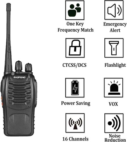 12 Pack Baofeng Bf-888S Walkie Talkies for Adults Long Range Handheld Two-Way Radios Rechargeable with Earpiece Mic,16 Channel Walky Talky with Flashlight for Team, School, Hunting, Skiing in Saudi Arabia