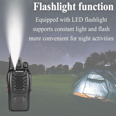 12 Pack Baofeng Bf-888S Walkie Talkies for Adults Long Range Handheld Two-Way Radios Rechargeable with Earpiece Mic,16 Channel Walky Talky with Flashlight for Team, School, Hunting, Skiing in Saudi Arabia