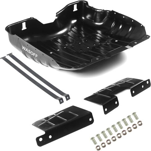 تغطية لوحة الصلب لخزان الوقود الصلب ملاءمة لجيب جراند شيروكي 1999 2000 2001 2002 2003 2004 استبدال ل 52100376AB 52100376AD 52100376AE 52100376AF 52100376AG حارس الفرشاة مع الأوتار in Kuwait