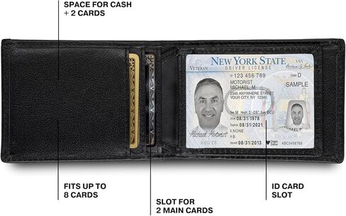 محافظ جلدية للرجال | محفظة RFID للرجال المصممة لحمل الأساسيات الخاصة بك بشكل آمن. محفظة صغيرة من الجلد نحيف ، تصميم ثلاثي إيطالي صغير ورقيق (بني) in Saudi Arabia
