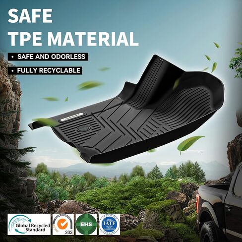 OEDRO Floor Mats Full Mat Set Fit for Kia Telluride 2020-2025, Custom Fit TPE All Weather Floor Liners for Kia Telluride EX SX Accessories, Odorless Anti-Slip Back Seat Protector Full Mat Set in Saudi Arabia