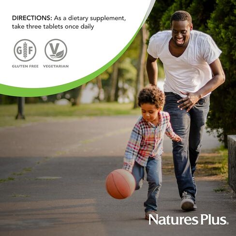Natures Plus Source of Life - 180 قرصًا - مكملات متعددة الفيتامينات والمعادن مع الأطعمة الكاملة المركزة - خالية من الغلوتين ، نباتي - 60 حصص in Saudi Arabia