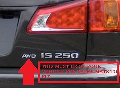 Lexus Oem Factory All Weather Floor Mat Liner مجموعة 14-18 IS350 IS250 IS300 AWD in Saudi Arabia