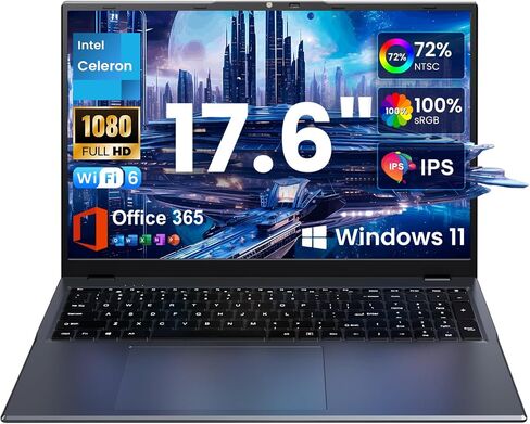jumper Laptop, Office 365 One Year, Laptop Computer with 16GB RAM, 640GB Storage, Quad Coer N95 CPU, FHD 1920x1080 Display, 38WH Battery, 2.4G+5G WiFi, BT4.0, 2 Speakers, Portable Laptops 15.6 Inch. in Kuwait