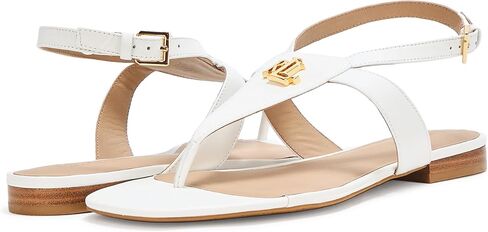 Lauren Ralph Lauren Women's Everley Nappa Leather Sandals in Kuwait