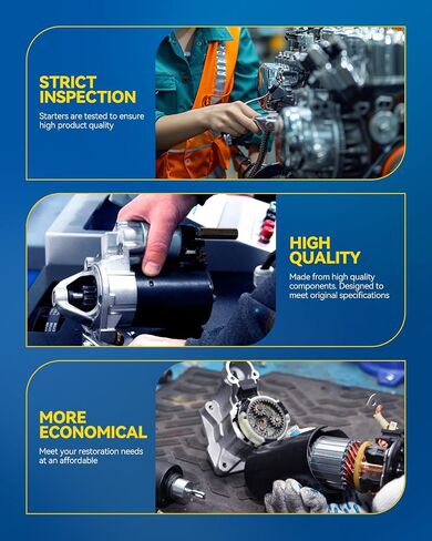 Philtop Automotive Starter متوافق مع 2013-2017 Accent/Veloster ، 2012-2014 Soul 1.6L ، 2013-2015 Rio10 Tooth for 30256n in Kuwait