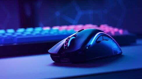 Model D- (ناقص) الماوس اللاسلكي للألعاب - RGB 67G ، الماوس اللاسلكي اللاسلكي الخفيف الوزن (الأسود غير اللامع) (متجدد) in Kuwait