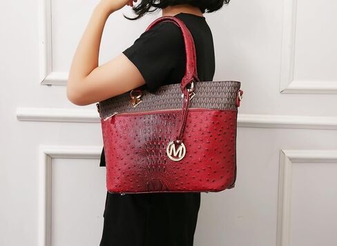 حقيبة كتف MKF Crossbody للنساء - جلود الجلود ، مقبض الجيب - فولي ، حقيبة اليد ، حقيبة اليد ، سحر M سحر in Saudi Arabia