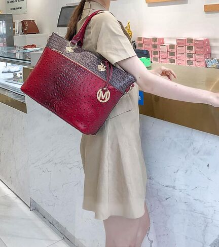 حقيبة كتف MKF Crossbody للنساء - جلود الجلود ، مقبض الجيب - فولي ، حقيبة اليد ، حقيبة اليد ، سحر M سحر in Saudi Arabia