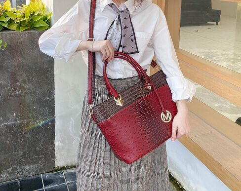 حقيبة كتف MKF Crossbody للنساء - جلود الجلود ، مقبض الجيب - فولي ، حقيبة اليد ، حقيبة اليد ، سحر M سحر in Saudi Arabia