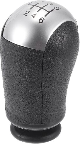 6 سرعات يدوية مقبض SHIFTER - CAR SHIFT LEVER KNOB - Ford Focus 2005-2012 Blastic Black Silver Tone - 1 PC in Saudi Arabia
