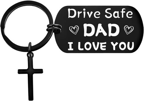 Gifts For Dad From Daughter - Drive Safe Keychain I Love You Ever Gift, Best Dads Birthday Christmas Presents in Kuwait