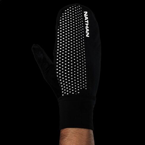 Nathan, HyperNight Reflective Convertible Mitt, Hi Vis Yellow/Geo Print, Large in Saudi Arabia