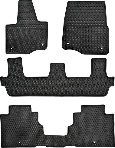 Car Floor Mats Custom Fit for Ford Bronco Sport 2021-2025 Black Rubber Auto Liner Mats All Weather Protection Odorless in Kuwait