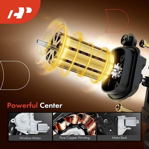 A-Premium Electric Power Window Regulator with Motor Compatible with Ford Fiesta 2011-2019, Front Left Driver Side in Saudi Arabia