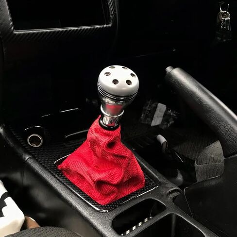 Car Shift Boot Cover, Waterproof Canvas Manual/Automatic Gear Shift Knob Boot Dust Cover, Universal Auto Retainer Stick Gear Shifter Sleeve Decor, Interior Car Accessories (Blue) in Kuwait