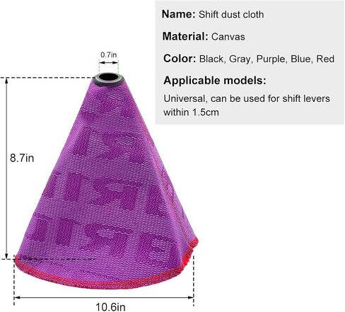Car Shift Boot Cover, Waterproof Canvas Manual/Automatic Gear Shift Knob Boot Dust Cover, Universal Auto Retainer Stick Gear Shifter Sleeve Decor, Interior Car Accessories (Blue) in Kuwait