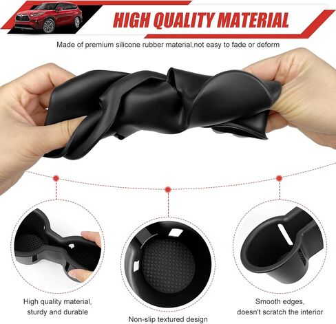 Cup Holder Coaster Fit for 2018-2024 Jeep Wrangler JL JLU 4XE/Gladiator JT Accessories, Cup Holder Mat Pad Inserts Interior Cup Holder Liner for 2024 Jeep Wrangler in Saudi Arabia