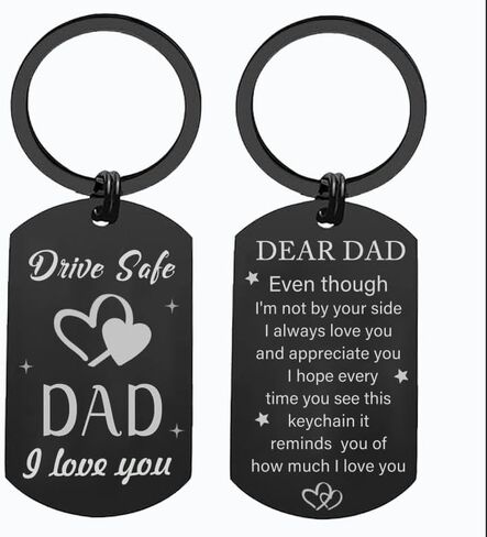 Gifts For Dad From Daughter - Drive Safe Keychain I Love You Ever Gift, Best Dads Birthday Christmas Presents in Kuwait