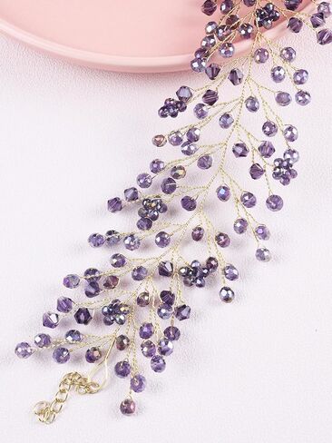 Bohemian Wide Crystal Choker Necklace for Women Handmade Gem Stone Chokers Bridal Chain Necklace for Party Wedding in Saudi Arabia