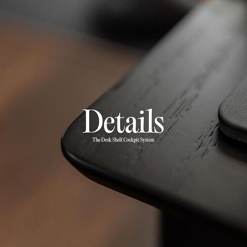 Desk Shelf Setup Cockpit Monitor Stand for Dual Screen Walnut Wood Riser Large Desk Organiser (Full Length | 45.7 Inches) in Kuwait