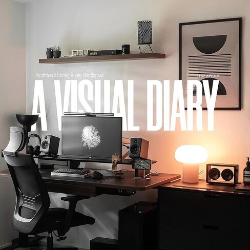 Desk Shelf Setup Cockpit Monitor Stand for Dual Screen Walnut Wood Riser Large Desk Organiser (Full Length | 45.7 Inches) in Kuwait