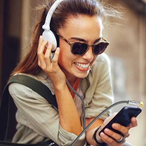 EMK 1/4 inch Extension Cable, 6.35mm 1/4" inch Male to Female Stereo Headphone Guitar Extension Cord, Gold Plated Quarter inch Headphone Extension Cable (10Ft/3M) in Kuwait