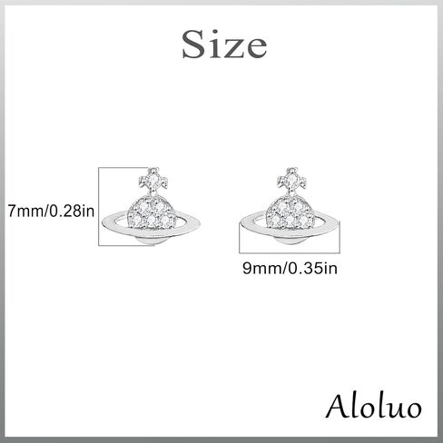 20G TINY SATER SATURN STUD أقراط للنساء فضة مطلي بالزركونيا الزركونيا الكوكب الجمالية Y2K قرط صغير الكرة برغي الظهر الأزرار المصغرة الغضروف tragus post dainty المجوهرات الهدايا in Kuwait