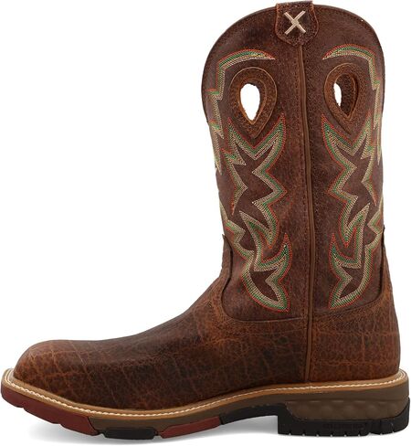 Twisted X Men's 12 "Western Work Boot ، إصبع قدم مربع إصبع القدم مع Cellstretch ، Tan & Tan ، 7 د in Saudi Arabia