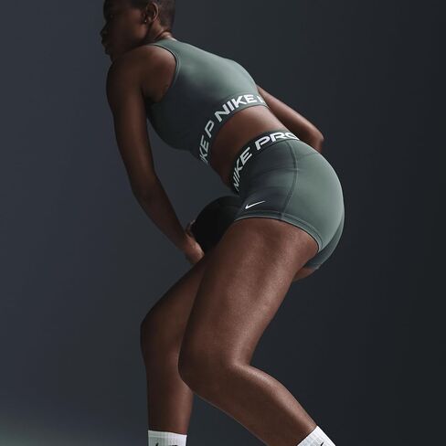 Nike Women W NP SHRT 3IN, Black/Black/(White), L in Saudi Arabia