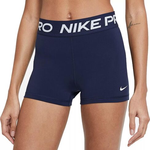 Nike Women W NP SHRT 3IN, Black/Black/(White), L in Saudi Arabia