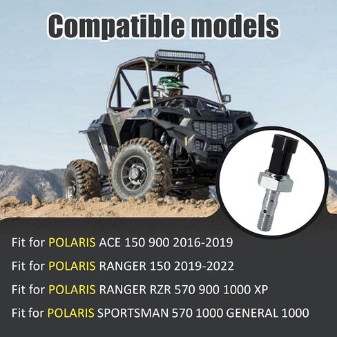 مفتاح ضغط الفرامل متوافق مع Polaris Ranger XP 1000 2019 2020 2021 2022 2023 2024 استبدال # 4014262 4081117 791071 in Kuwait