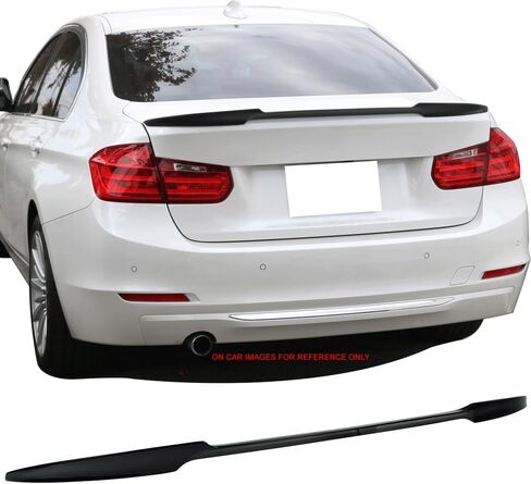 Trunk Spoiler متوافق مع 2012-2020 BMW 3 Series F80 M3 & F30 4DR 4DR Sedan ، V style style غير مصممة المفسد الخلفي Wing Wing Lid Deck Lip بواسطة Ikon Motorsports ، 2013 2014 2015 2015 in Saudi Arabia