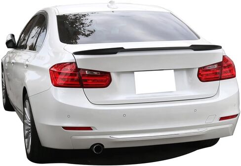 Trunk Spoiler متوافق مع 2012-2020 BMW 3 Series F80 M3 & F30 4DR 4DR Sedan ، V style style غير مصممة المفسد الخلفي Wing Wing Lid Deck Lip بواسطة Ikon Motorsports ، 2013 2014 2015 2015 in Kuwait